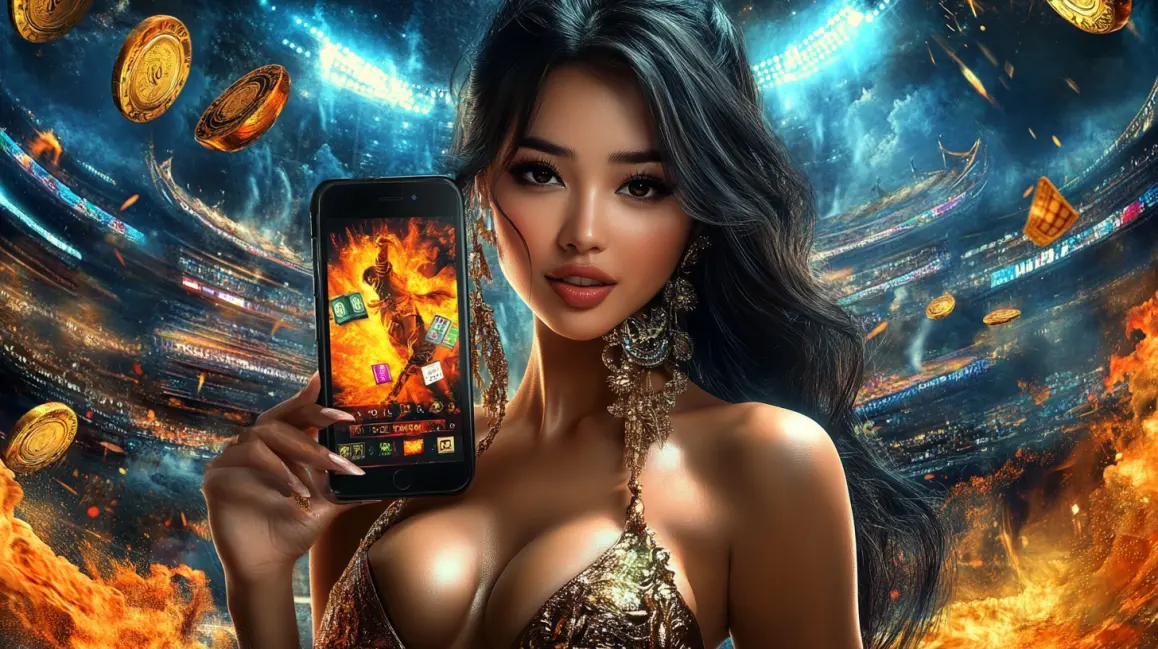 A lineup of beautiful women is featured on the reels of different slot games, showcasing the variety of stunning themes and characters you can find in the casino at 33BD.