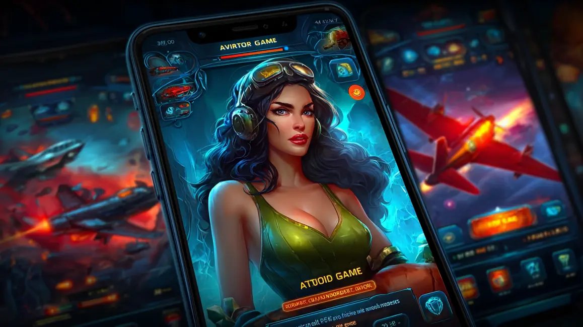 The 'Avivcaner Game' is shown on a mobile screen, featuring a female pilot and a red plane, highlighting the adventurous and high-flying crash games you can play at 33BD.